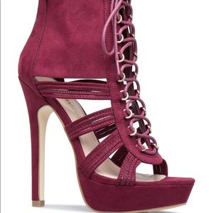 New - SHOEDAZZLE Tonda Lace Up Suede Size 6.5